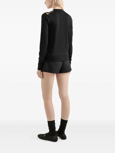 Dolce & Gabbana floral-print cardigan - Black