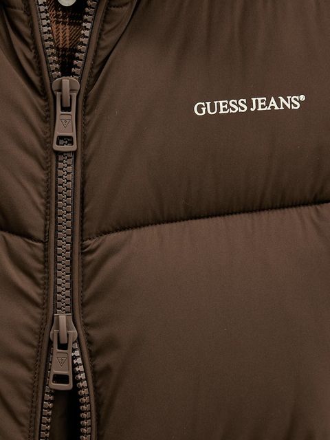 Guess Jeans kurtka damska kolor brązowy W4BL21 WGII2
