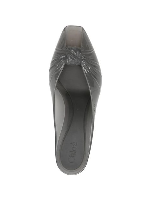 Chloé knot-detail heeled sandals - Grey