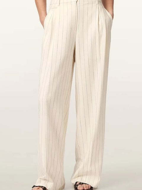 AllSaints spodnie wide leg damskie z wiskozy OLGA - zdjęcie produktu nr 1