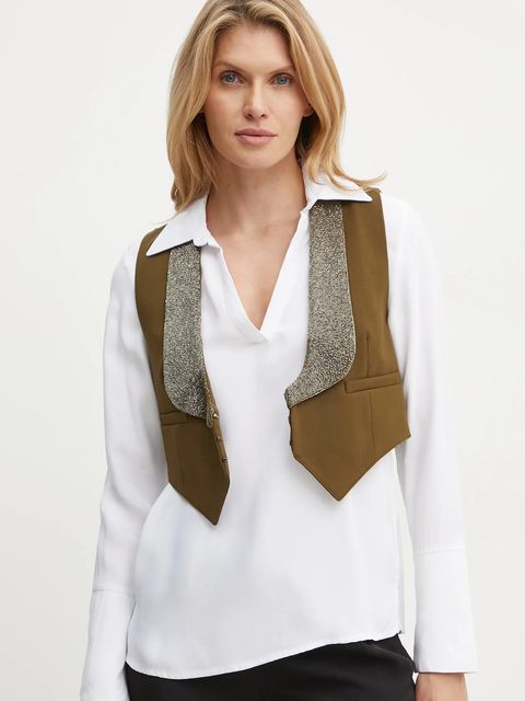 Weekend Max Mara kamizelka z domieszką wełny