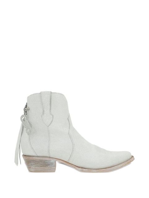 Comme Des Garçons cracked cowboy boots - White - zdjęcie produktu nr 1