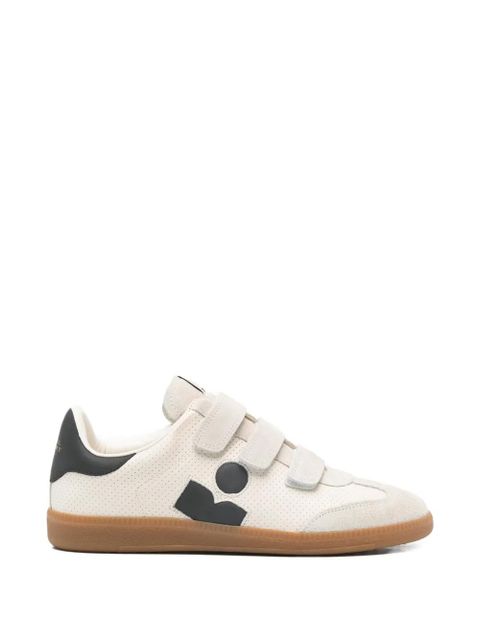 ISABEL MARANT perforated side-logo beth sneakers - Neutrals - zdjęcie produktu nr 1