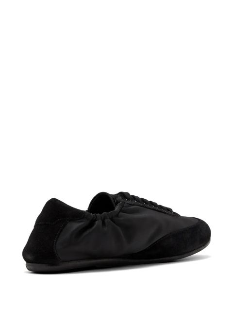 STAUD Joey suede-panelled sneakers - Black