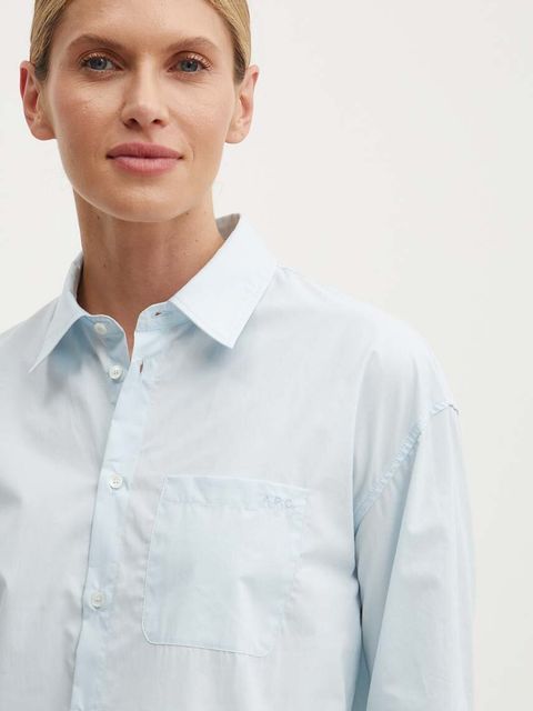 A.P.C. koszula bawełniana chemise boyfriend brodee