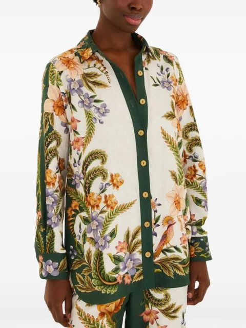 FARM Rio floral print shirt - White