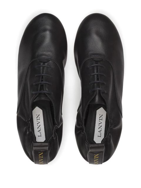 Lanvin lace-up ballet flats - Black - zdjęcie produktu nr 2