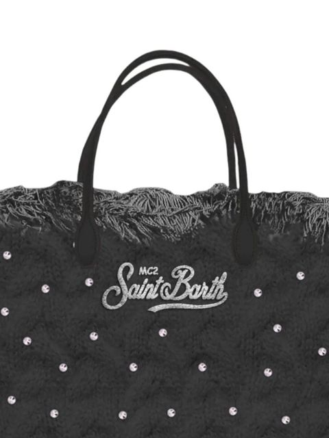 MC2 Saint Barth wool-braid tote bag - Black