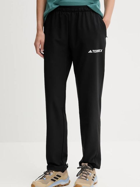 adidas TERREX spodnie outdoorowe Liteflex damskie kolor czarny proste medium waist JF3693 - zdjęcie produktu nr 1
