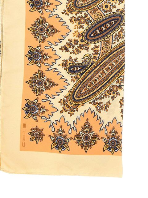 ETRO paisley print silk scarf - Neutrals