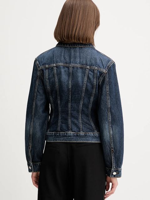 HUGO kurtka jeansowa Gistine kolor granatowy przejściowa 50542143 - zdjęcie produktu nr 2