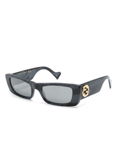 Gucci Eyewear rectangular-frame sunglasses - Black