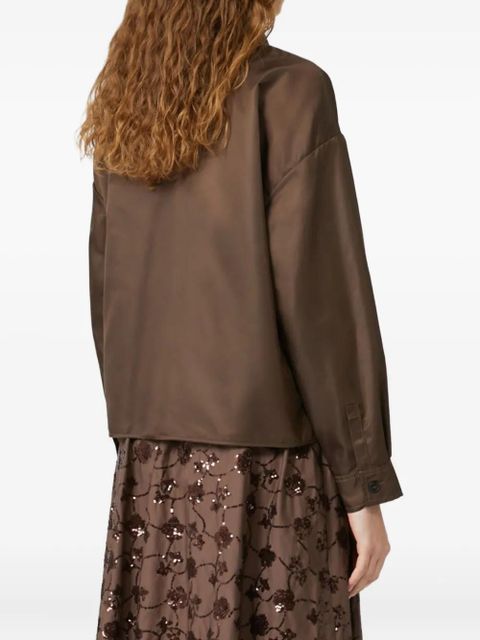 Weekend Max Mara cropped shirt - Brown