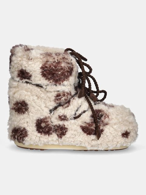 Moon Boot śniegowce MB ICON LOW CURLY kolor beżowy 80D1409690 MM04