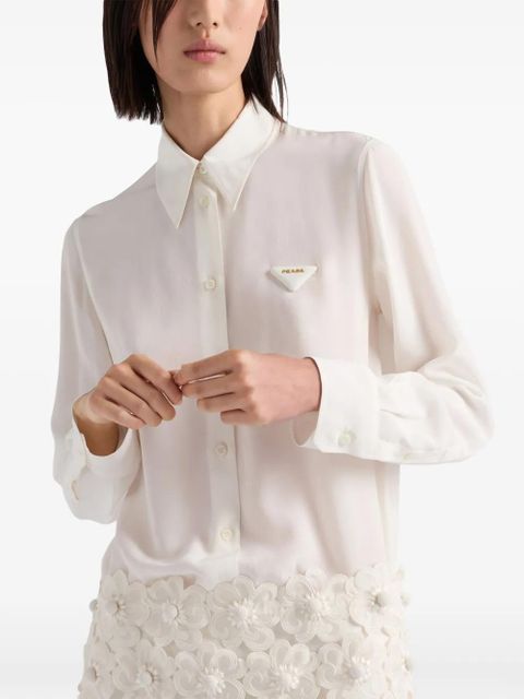 Prada crêpe de chine shirt - F0304 Neutral