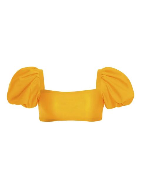 Agua By Agua Bendita Arabella Calista puffed-sleeves bikini top - Yellow - zdjęcie produktu nr 1