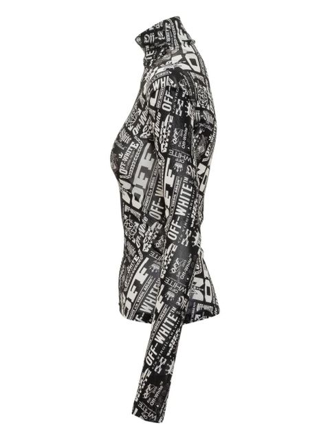 Off-White multilogo long-sleeve top - Black - zdjęcie produktu nr 1