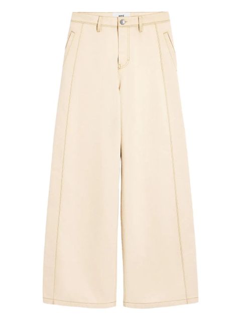 AMI Paris cotton super wide-leg jeans - Neutrals - zdjęcie produktu nr 1
