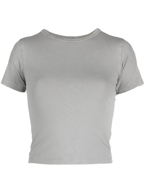 ENTIRE STUDIOS round-neck cropped T-shirt - Grey - zdjęcie produktu nr 1