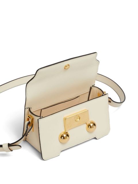 Marni mini Trunkaroo leather shoulder bag - Neutrals