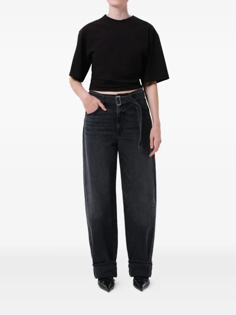 AGOLDE Neema long-sleeve ribbed T-shirt - Black - zdjęcie produktu nr 2