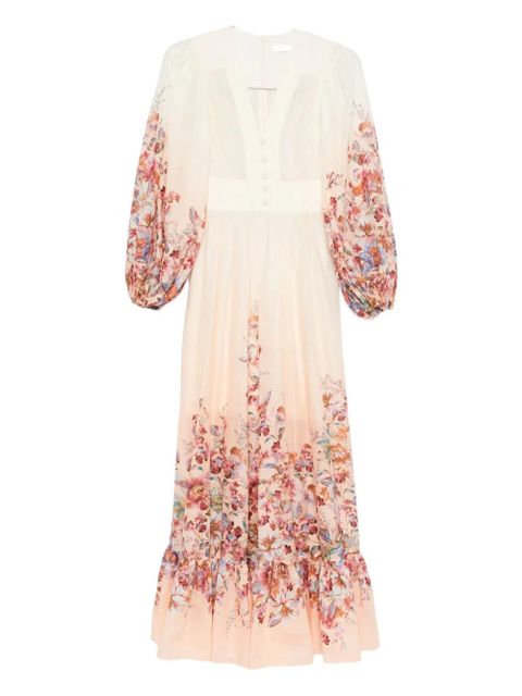 ZIMMERMANN floral button maxi dress - Neutrals