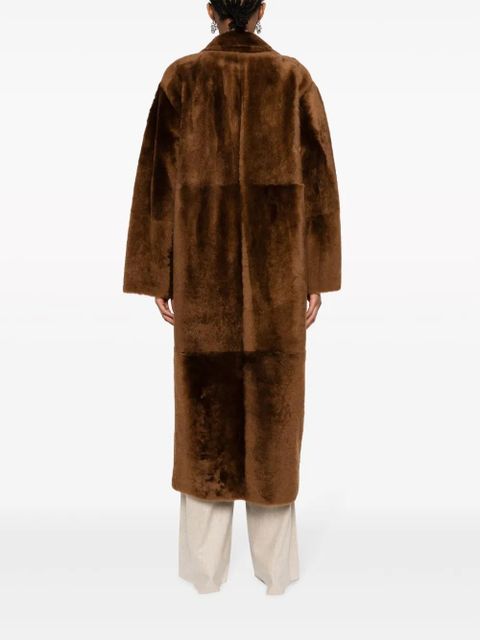 Max Mara notched-lapels double-breasted coat - Brown