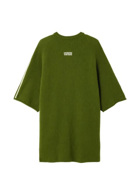 American Vintage Vitow stripe buttoned cardigan - Green - zdjęcie produktu nr 2