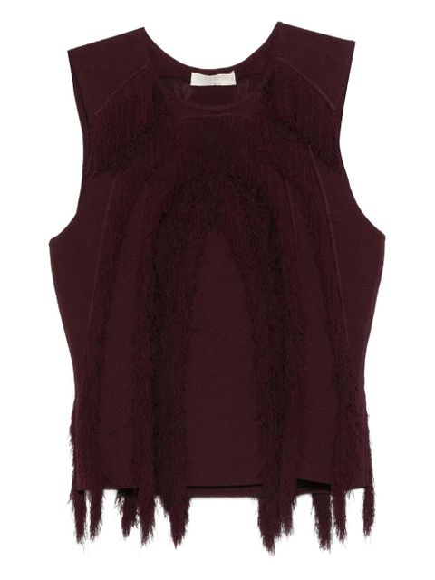 Ulla Johnson fringe sleeveless top - Red - zdjęcie produktu nr 1
