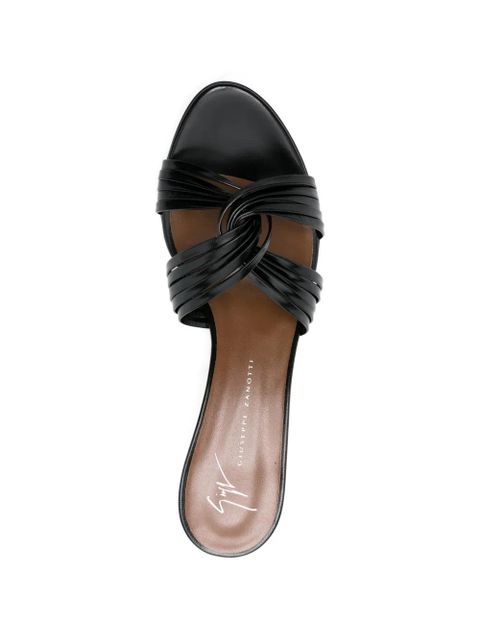 Giuseppe Zanotti knotted leather sandals - Black