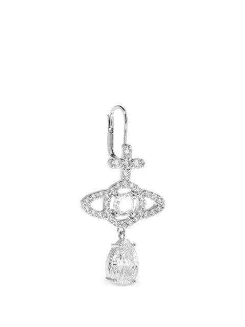 Vivienne Westwood Olympia embellished drop earrings - Silver