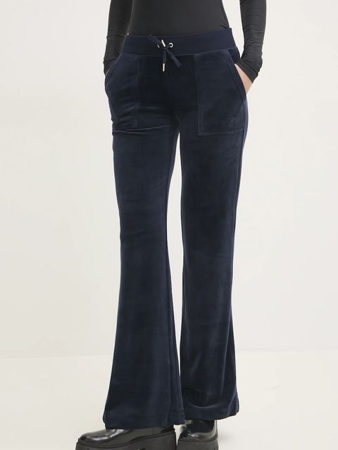 Juicy Couture spodnie dresowe welurowe LAYLA POCKET LR - zdjęcie produktu nr 1