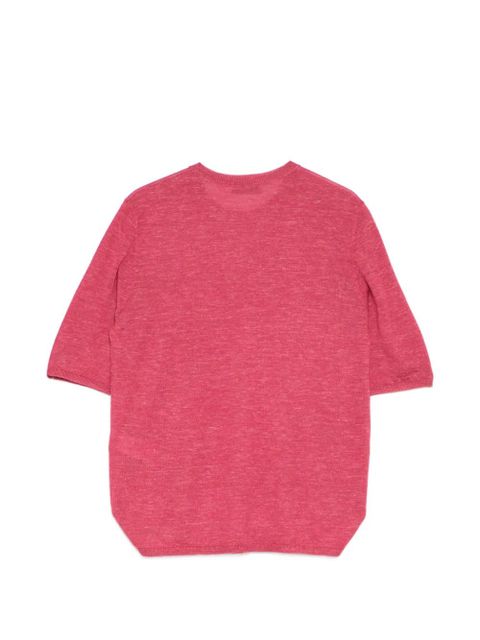 Gabriela Hearst Chryse Knit T-Shirt - Red - zdjęcie produktu nr 2