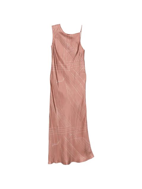 Alysi asymmetric printed maxi dress - Pink - zdjęcie produktu nr 1