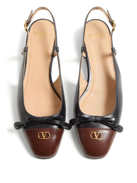 Valentino Garavani 25mm Valet du Roi slingback ballet flats - Black