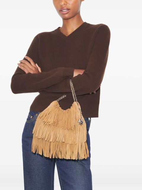 Tory Burch mini Fleming cross body bag - Neutrals