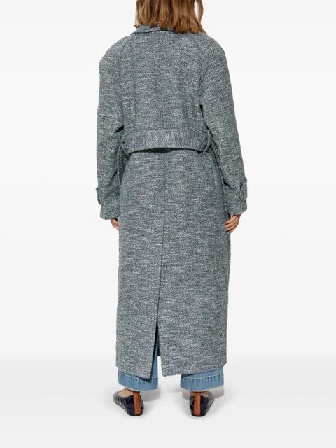 Victoria Beckham raglan-sleeve single-breasted coat - Grey