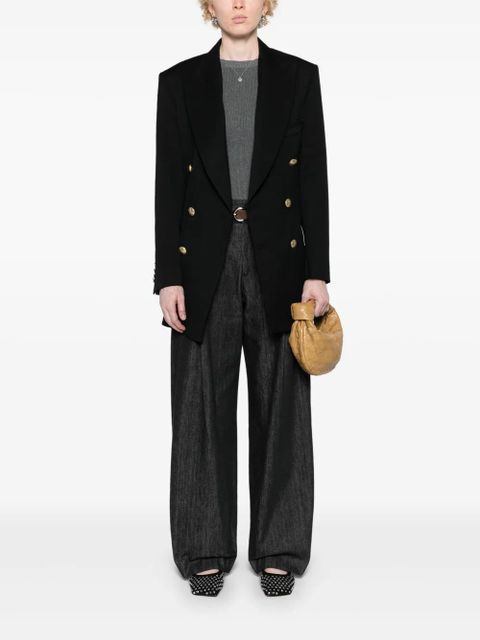 Victoria Beckham peak-lapels double-breasted blazer - Black