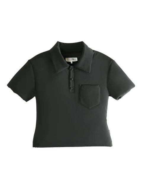 MM6 Maison Margiela padded polo shirt - Black - zdjęcie produktu nr 1