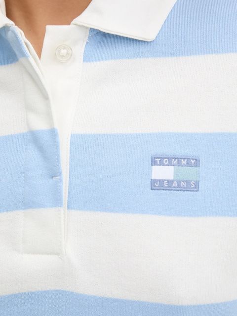 Tommy Jeans bluza bawełniana damska kolor niebieski wzorzysta DW0DW20948