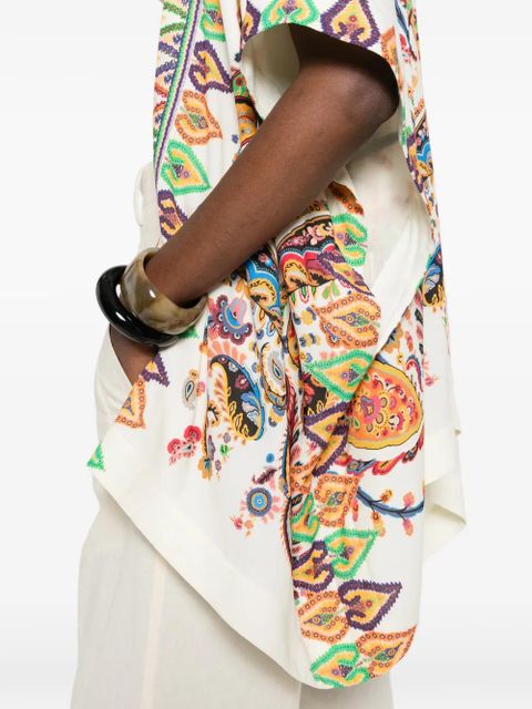 ETRO paisley-print cape - Neutrals