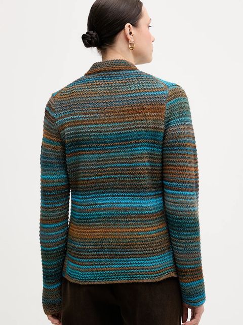 United Colors of Benetton kardigan z dodatkiem wełny kolor zielony 105CD6880