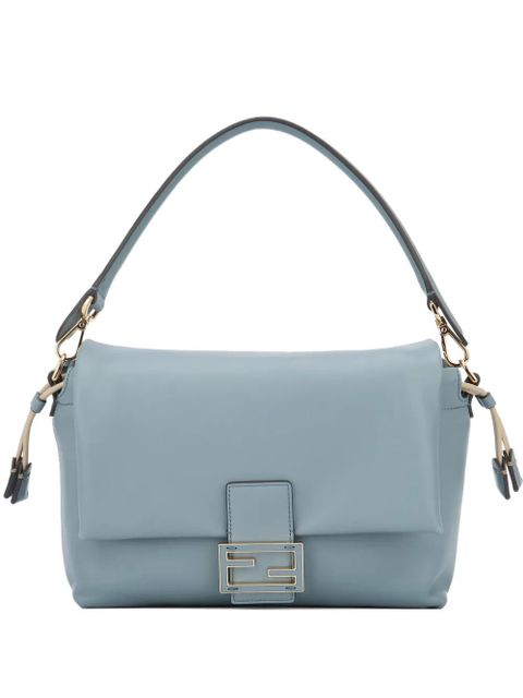 FENDI medium Mamma Baguette flap shoulder bag - Blue