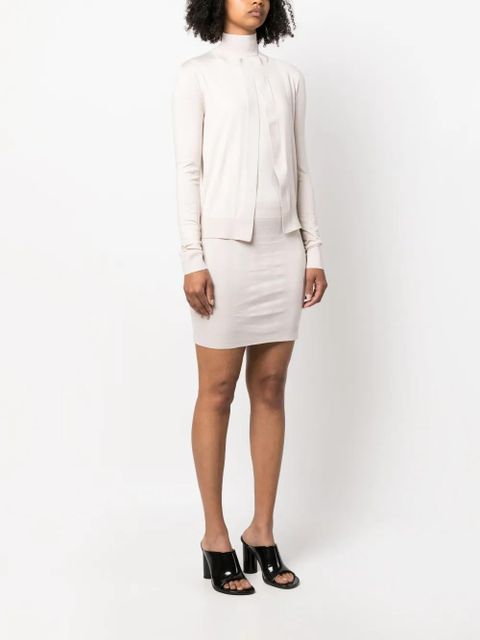 FENDI open-front knitted cardigan - Neutrals