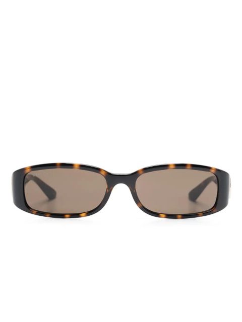 Gucci Eyewear rectangle-frame sunglasses - Brown - zdjęcie produktu nr 1