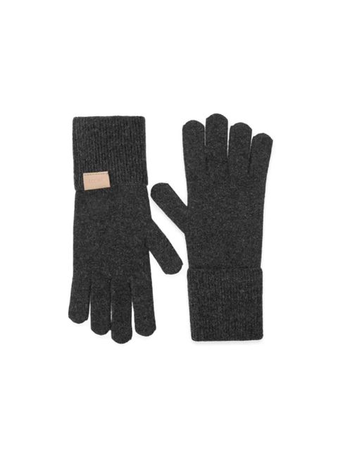 LOEWE ribbed-knit gloves - Grey - zdjęcie produktu nr 2