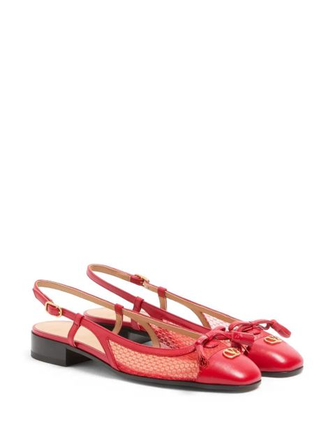 Valentino Garavani Valet Du Roi slingback ballet flats - Red - zdjęcie produktu nr 2