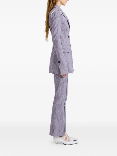 Proenza Schouler Lorenza frayed blazer - Purple