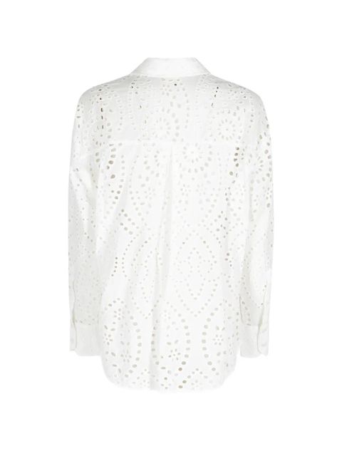 MC2 Saint Barth Cristal broderie anglaise shirt - White - zdjęcie produktu nr 2