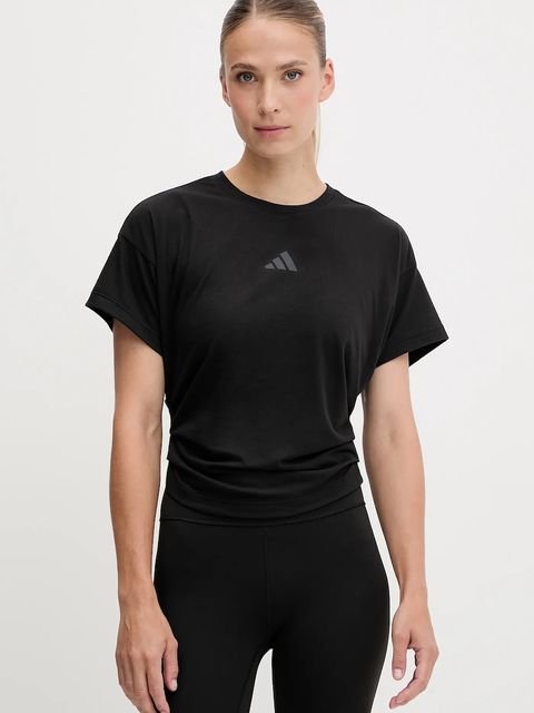 adidas Performance t-shirt treningowy POWER damski kolor czarny JX1190 - zdjęcie produktu nr 1